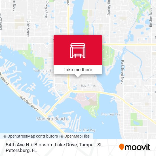54th Ave N + Blossom Lake Drive map