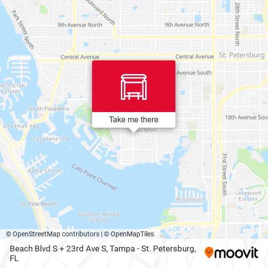 Beach Blvd S + 23rd Ave S map