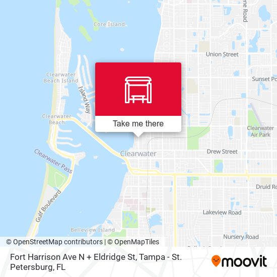 Fort Harrison Ave N + Eldridge St map