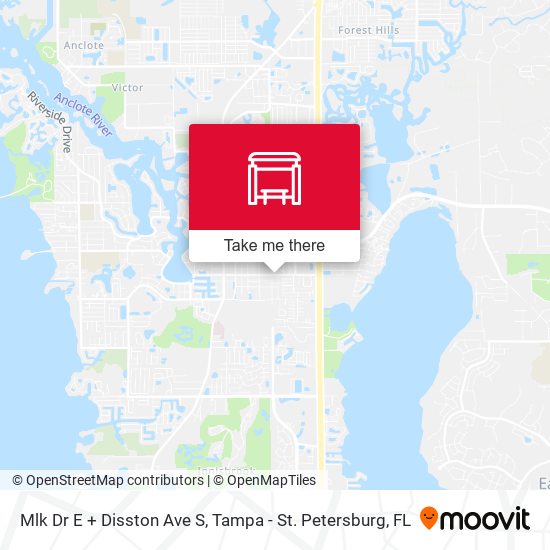 Mapa de Mlk Dr E + Disston Ave S