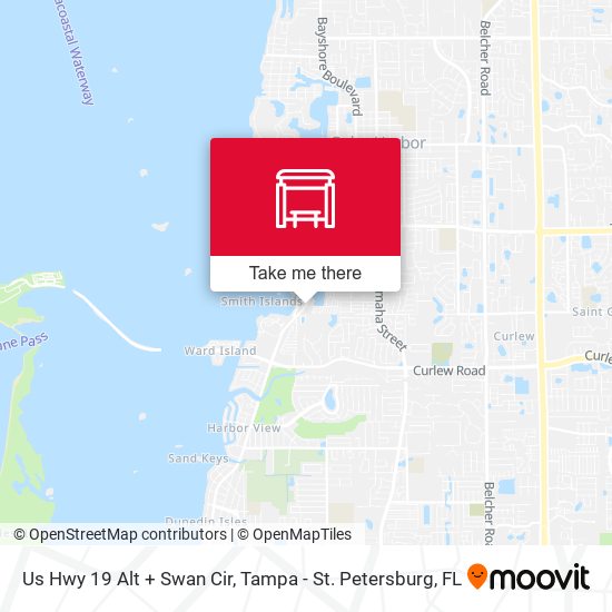 Us Hwy 19 Alt + Swan Cir map