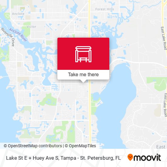 Mapa de Lake St E + Huey Ave S