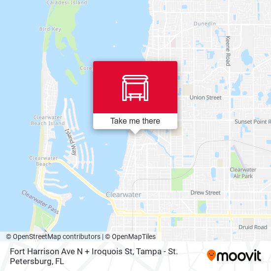 Mapa de Fort Harrison Ave N + Iroquois St