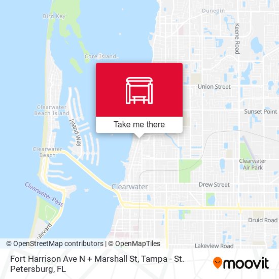 Fort Harrison Ave N + Marshall St map