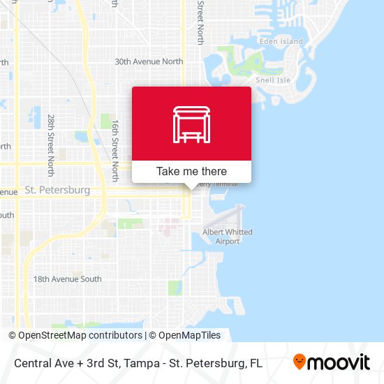 Central Ave + 3rd St map