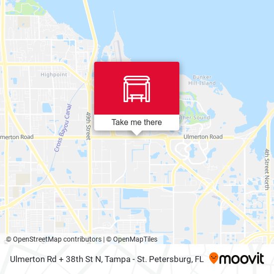 Ulmerton Rd + 38th St N map