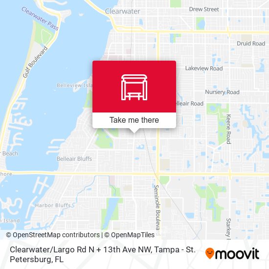 Clearwater / Largo Rd N + 13th Ave NW map