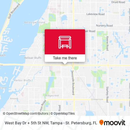 Mapa de West Bay Dr + 5th St NW