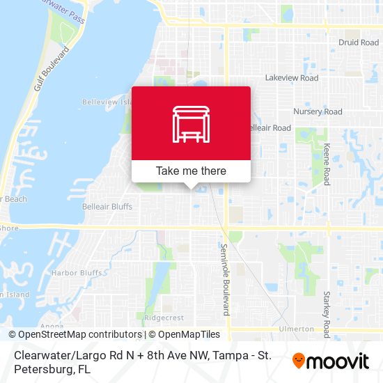 Clearwater / Largo Rd N + 8th Ave NW map