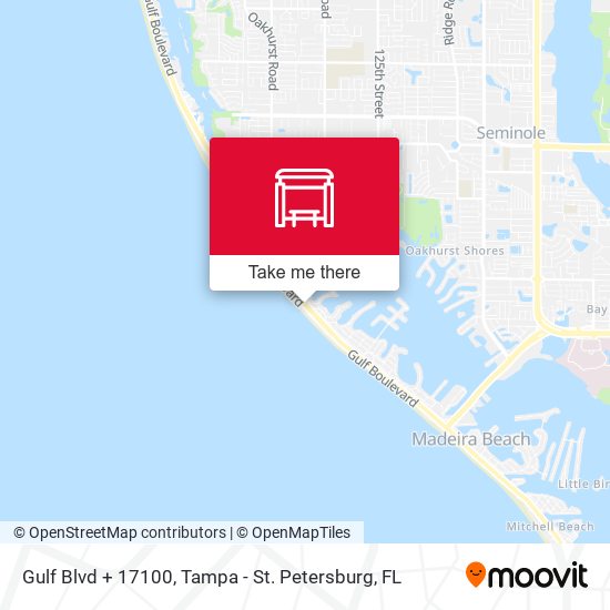 Gulf Blvd + 17100 map