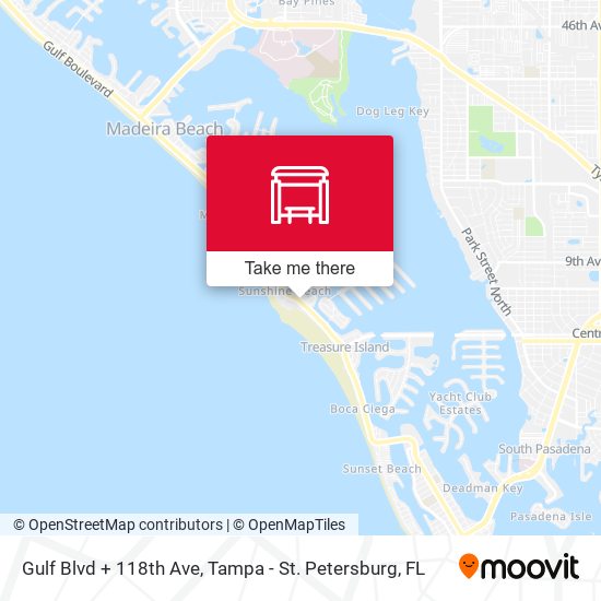 Gulf Blvd + 118th Ave map