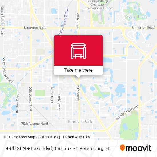49th St N + Lake Blvd map