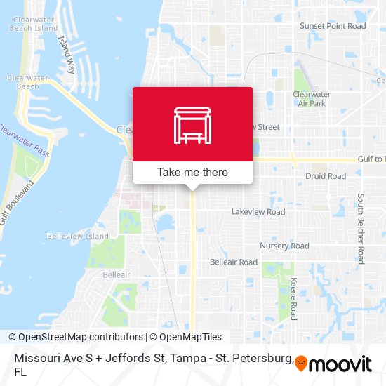 Missouri Ave S + Jeffords St map