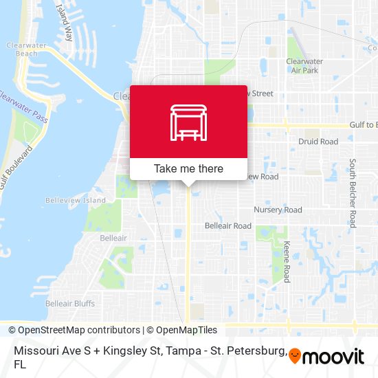 Mapa de Missouri Ave S + Kingsley St
