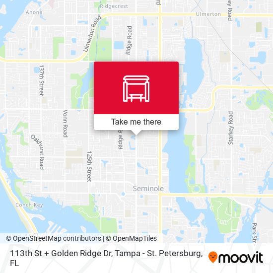 Mapa de 113th St + Golden Ridge Dr