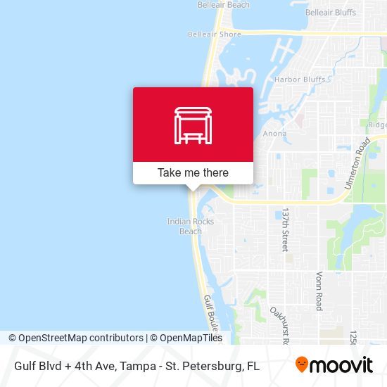 Gulf Blvd + 4th Ave map