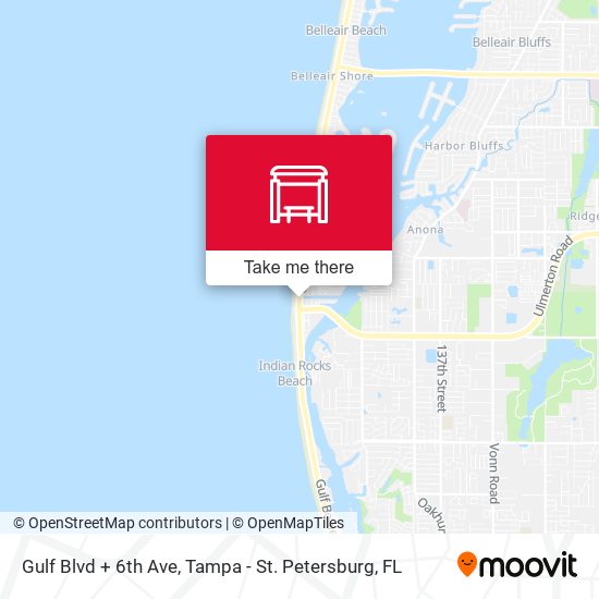 Gulf Blvd + 6th Ave map