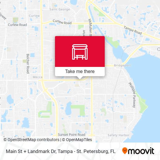 Main St + Landmark Dr map