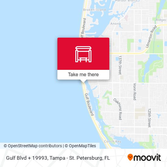 Gulf Blvd + 19993 map