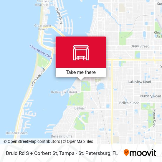 Druid Rd S + Corbett St map