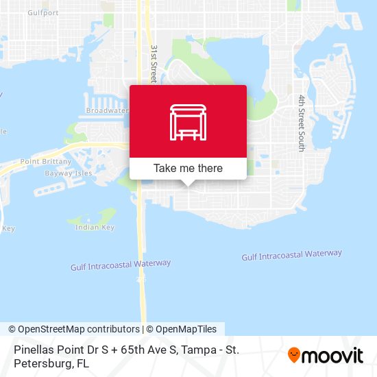 Pinellas Point Dr S + 65th Ave S map