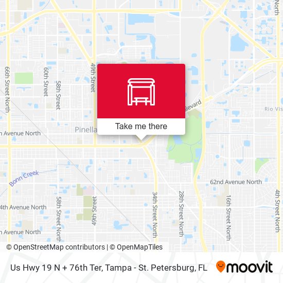 Us Hwy 19 N + 76th Ter map