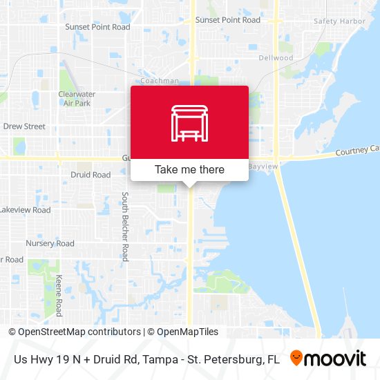 Mapa de Us Hwy 19 N + Druid Rd