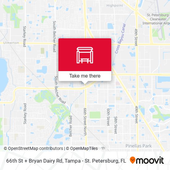 66th St + Bryan Dairy Rd map