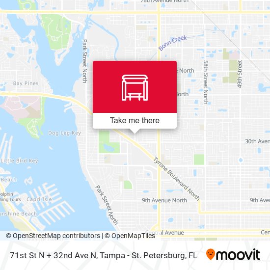 Mapa de 71st St N + 32nd Ave N