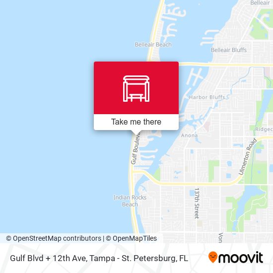 Mapa de Gulf Blvd + 12th Ave