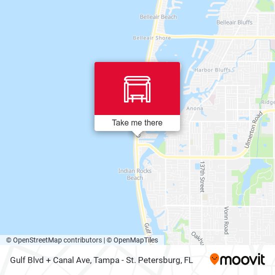 Gulf Blvd + Canal Ave map