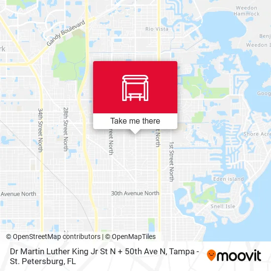 Dr Martin Luther King Jr St N + 50th Ave N map