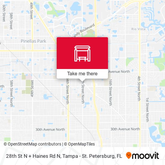 28th St N + Haines Rd N map