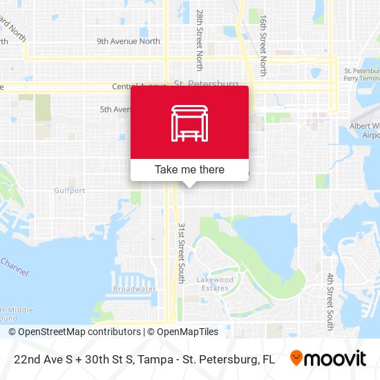 Mapa de 22nd Ave S + 30th St S