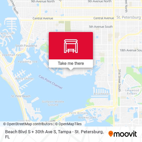 Beach Blvd S + 30th Ave S map