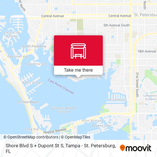 Shore Blvd S + Dupont St S map