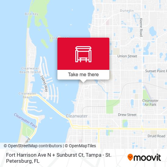 Fort Harrison Ave N + Sunburst Ct map