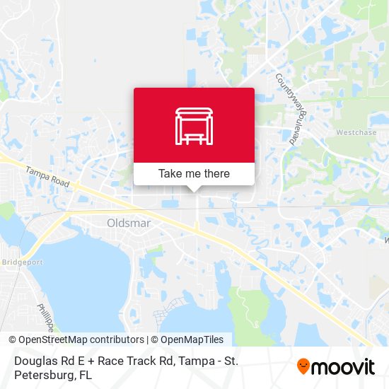 Douglas Rd E + Race Track Rd map