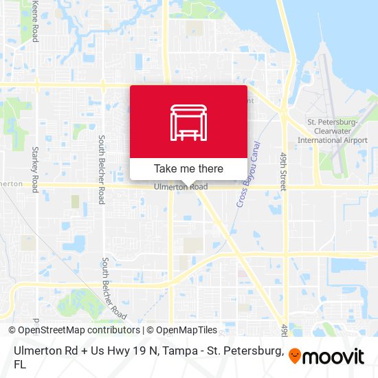 Ulmerton Rd + Us Hwy 19 N map