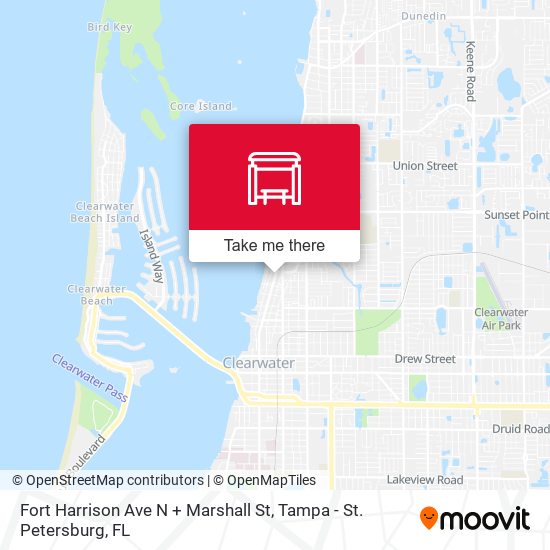 Fort Harrison Ave N + Marshall St map