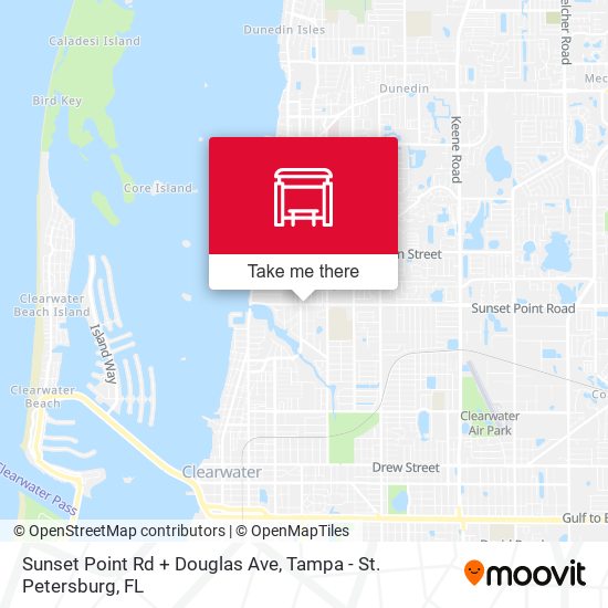 Sunset Point Rd + Douglas Ave map