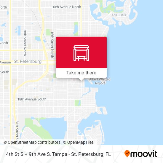 Mapa de 4th St S + 9th Ave S