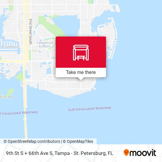 Mapa de 9th St S + 66th Ave S
