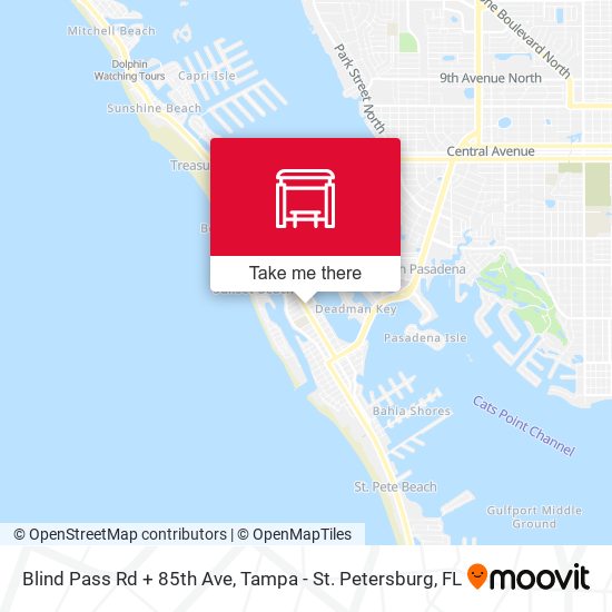 Mapa de Blind Pass Rd + 85th Ave