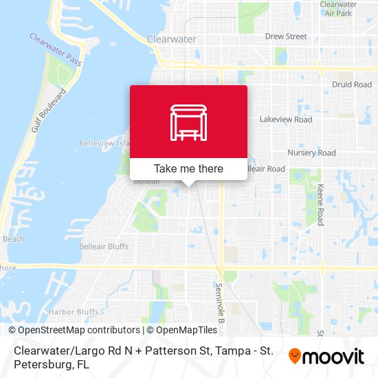 Mapa de Clearwater / Largo Rd N + Patterson St
