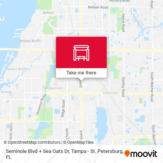 Mapa de Seminole Blvd + Sea Oats Dr