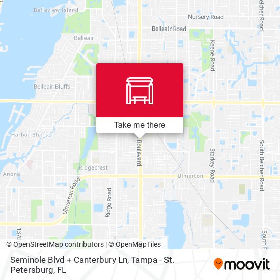 Seminole Blvd + Canterbury Ln map