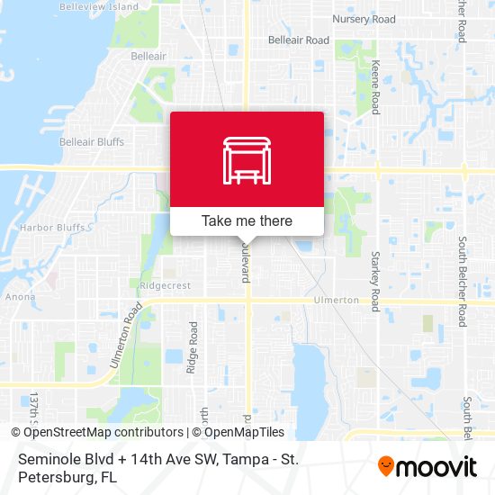 Seminole Blvd + 14th Ave SW map