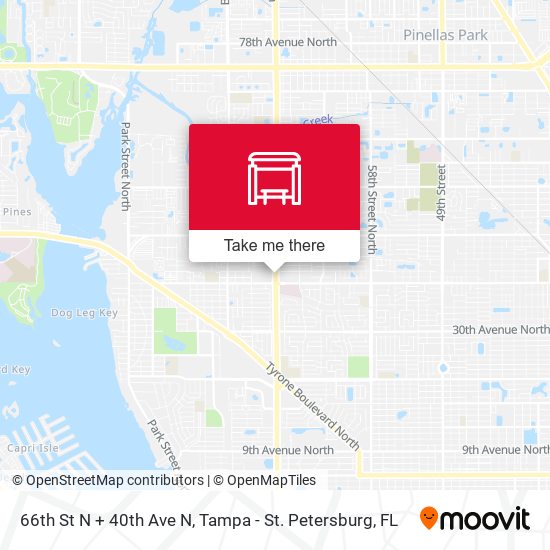 Mapa de 66th St N + 40th Ave N