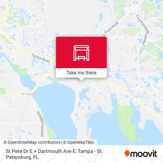 St Pete Dr E + Dartmouth Ave E map